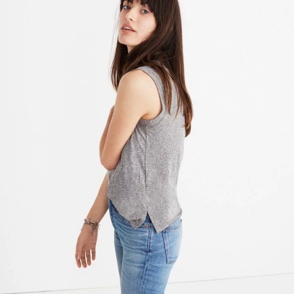 [NWT] Madewell Ex-Boyfriend Muscle Tank in Gray - Picture 5 of 7